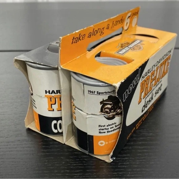 4 Pcs Vintage Harley Davidson Desk Set NIB 1996 - Picture 5 of 8